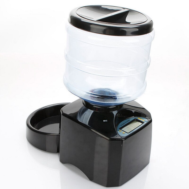 5.5L Large Capacity Recording LCD Digital Automatic Pet Feeder Timed Dry Food Auto Dispenser Bowl For Dog Cat