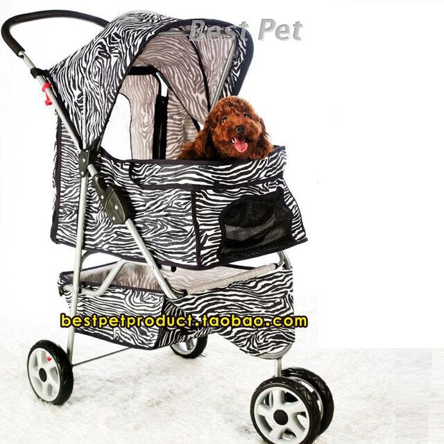 2016 Newly Designed camouflage Pet Stroller Cat / Dog Easy Walk Folding Travel Carrier Carriage with rain cover