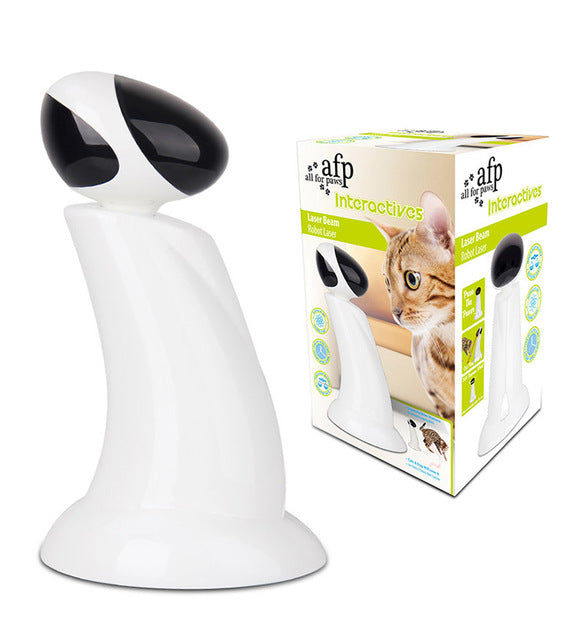 APAULAPET 360 Degree Automatic Interactive Dart Laser Light Exercise Teaser Fun Exercise Pet Laser Toy For Cat Dog