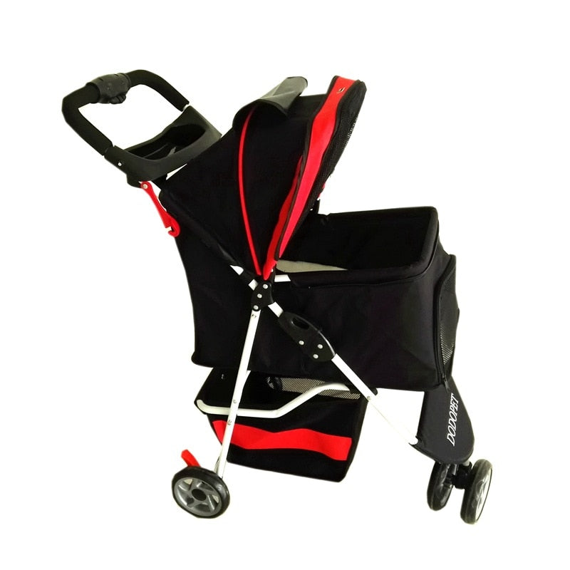 Real High-end Pet Stroller For Small And Medium Dogs Load 15 Kg Cheap Dog Pushchair Pram/doggy /puppy Strollers Black/red