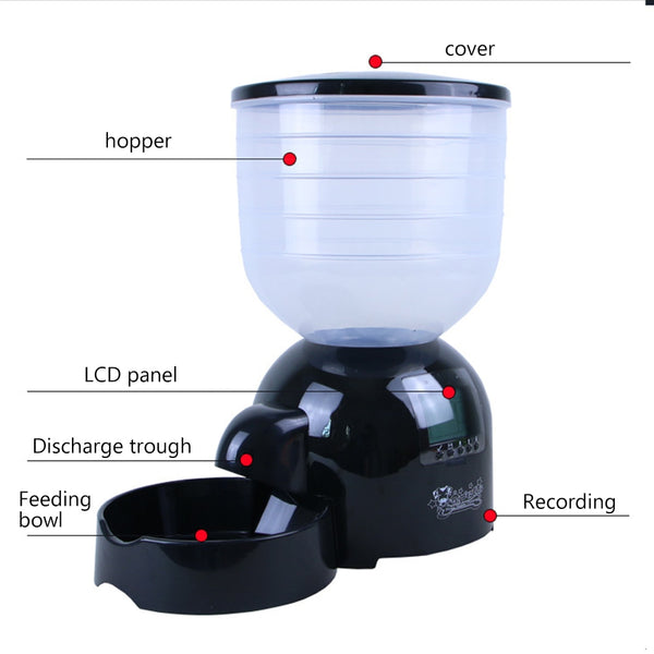 Automatic Pond dog Feeder cat Food Dispenser Digital pet Timer Feeder Food Feeding Machine Auto dogs Feeder