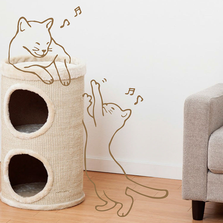 Cat cave beds pet play house cat scratching toy pet products for dog cat kennel platform climbing frame toy pet supplies