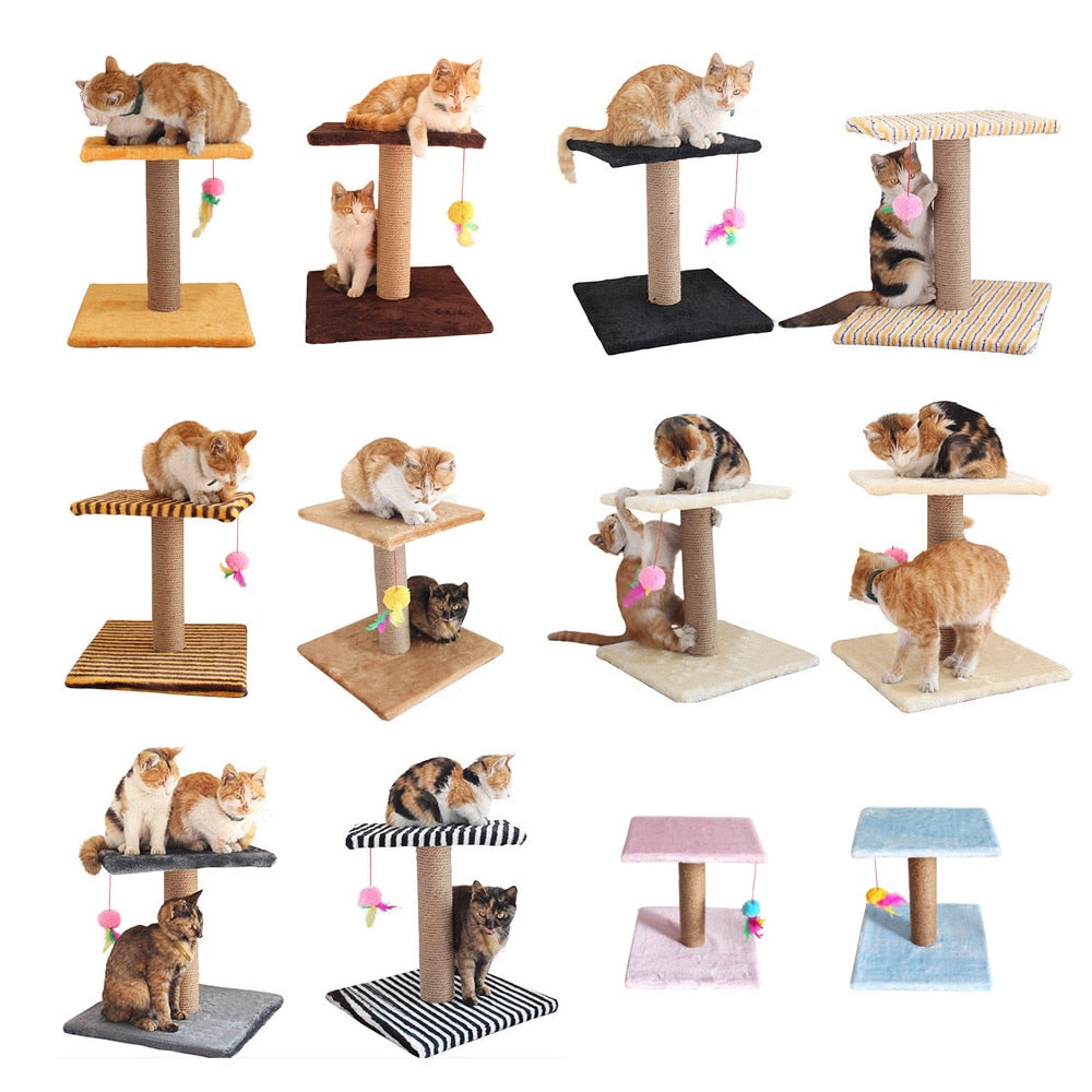 QQQPET Pet Toys For Cats Climbing frame Cat Tree Toy Scratching Pad Cat Scratch Toy Jumping Plate Cat House