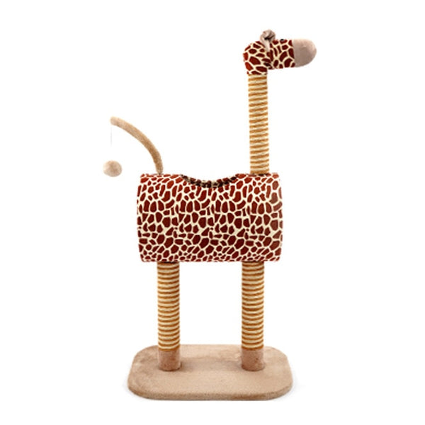 Cat Climbing Frame Cat Litter Four Seasons Universal Cat Scratch Board Climbing Cat Stand with Nest Giraffe Cat Toy Pet Supplies