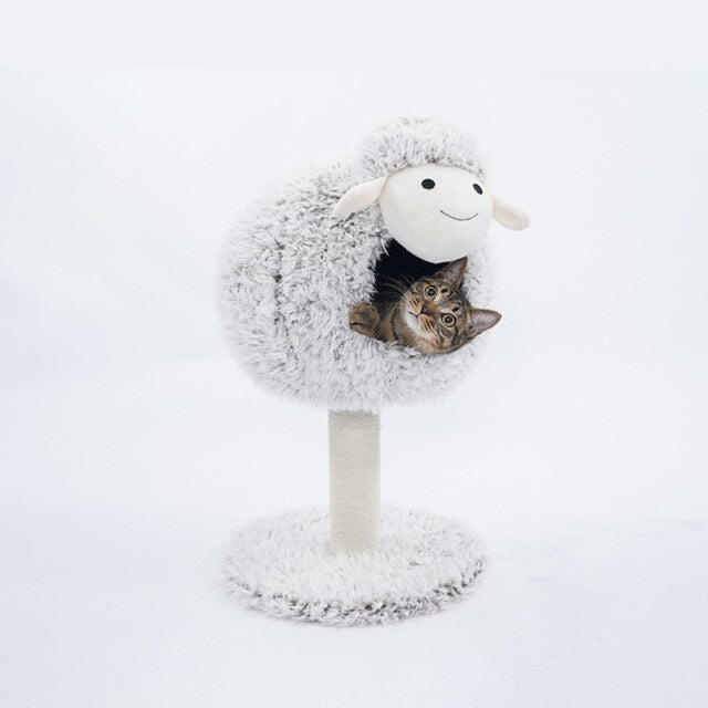 Sheep and Cat Hole Summer Cat Climbing Cat Hole Cat Tree One-in-one Cat Toy Cat Hole Pet Supplies Cat Bed House Cat Beds