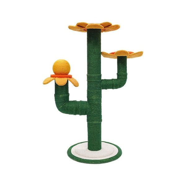 63in Cat Tree Cat Climbing Frame - Vertical Cat Jumping Cat Cat Scratch Board Cat Educational Toys, Fashion Cactus Shape Design