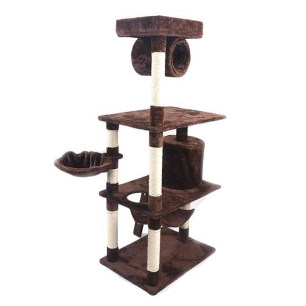 M9c 52" Sisal Cat Climbing Frame Cat Tree Cat Toy Can Protect Furniture From Scratches Caused By Cat Scratches Reduce Damage
