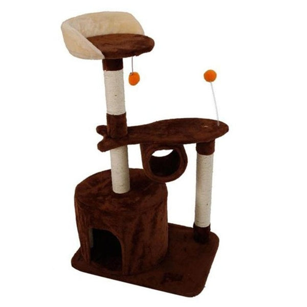 M9c 52" Sisal Cat Climbing Frame Cat Tree Cat Toy Can Protect Furniture From Scratches Caused By Cat Scratches Reduce Damage