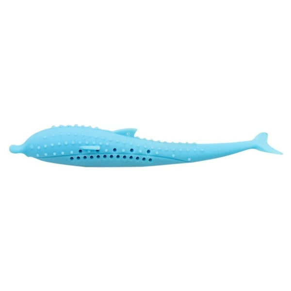 Cat Fish Shape Toothbrush With Catnip, Pet Eco-Friendly Silicone Molar Stick Teeth Cleaning Toy For Cats