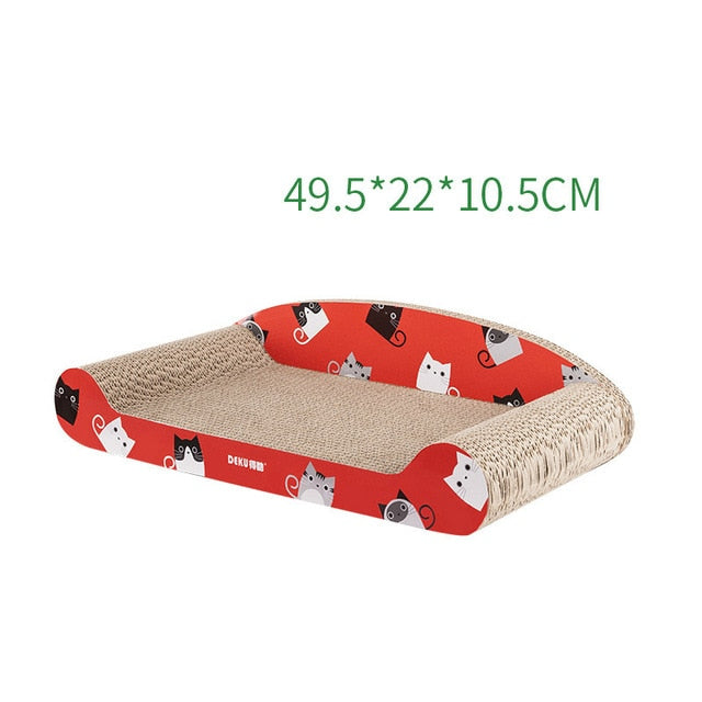 Cat Grinding Toys Cat Scratch Backrest Medium Sofa Corrugated Paper Cat Scratch Board Pet Supplies Gatos Katten Speelgoed