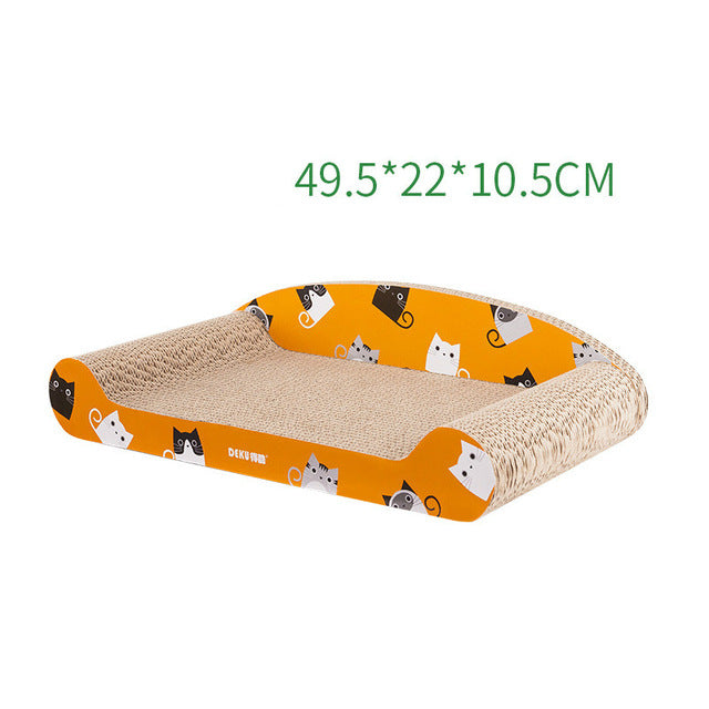 Cat Grinding Toys Cat Scratch Backrest Medium Sofa Corrugated Paper Cat Scratch Board Pet Supplies Gatos Katten Speelgoed