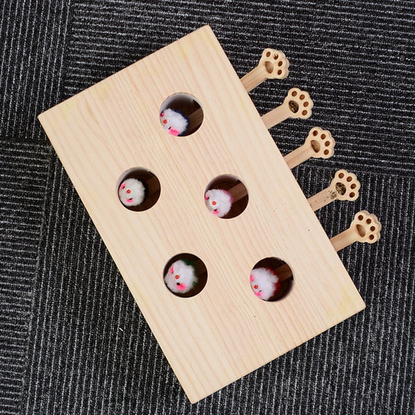 2019 Popular Pet Cat Toys High Quality Upgrade Pet Cat Entertainment Toy With 5 Holes Mouse Hole Cat Catch Bite Interactive Toy