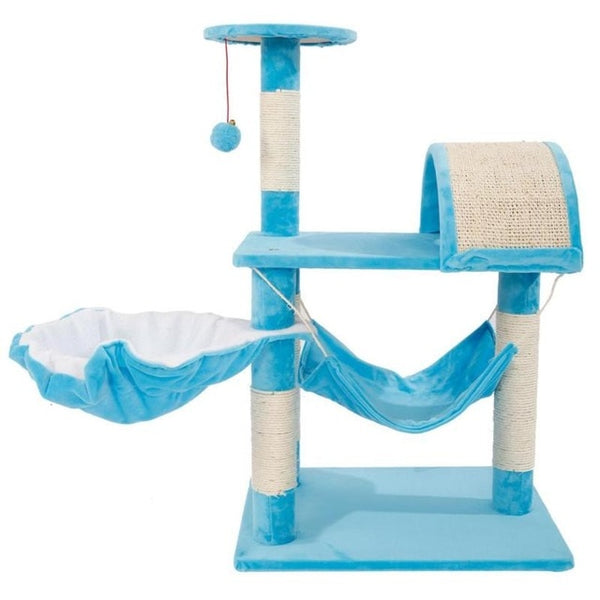 28 inch Stable Cute Sisal Cat Climb Trees Holder Soft and Comfortable Lamb Hair Avoid Any Vibration Cat Tower Lamb Pet Toys