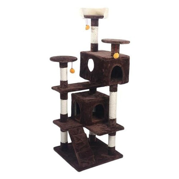 M9c 52" Sisal Cat Climbing Frame Cat Tree Cat Toy Cat Trees Are Easy To Install And Use Very Practical And Beautiful