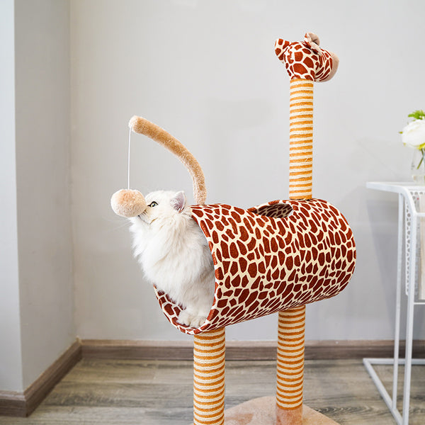 Giraffe Cat Toy Cat Climbing Frame Cat Litter Four Seasons Universal Cat Scratch Board Climbing Cat Rack with Nest