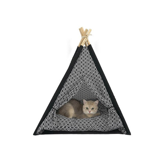 Summer cat nest cat nest cat toy cat climbing rack small solid wood washable cat tent nest cat bed house cat products cat mat