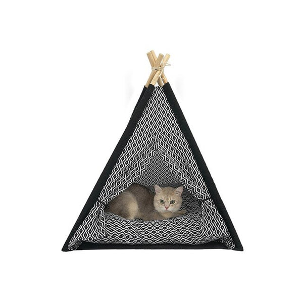 Summer cat nest cat nest cat toy cat climbing rack small solid wood washable cat tent nest cat bed house cat products cat mat