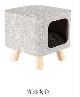 A variety of style wooden bench dog cat house cat home pet shoes stool pet supplies Stool legs can be disassembled multi-purpose