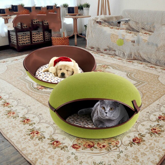 Small Pet Tennel Washable Summer Cat Litter Pet Nest Detachable Kitten Rabbit Hamster Puppies Bed House