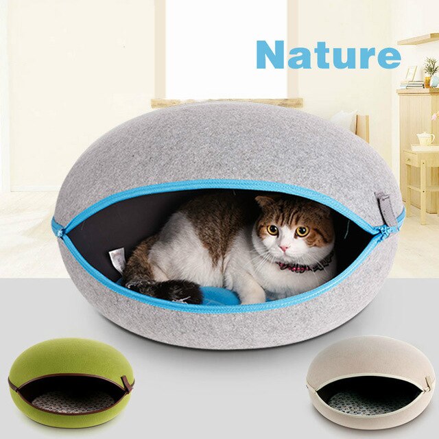 Small Pet Tennel Washable Summer Cat Litter Pet Nest Detachable Kitten Rabbit Hamster Puppies Bed House