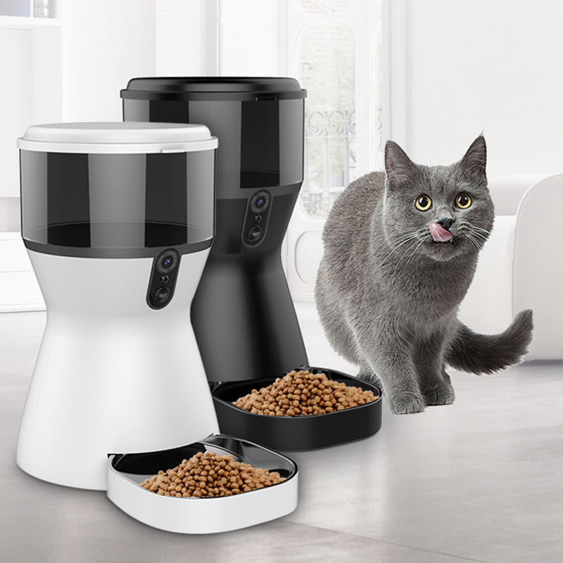 Automatic Pet Feeder Wifi Remote Control Cat Dog Food Dispenser 4L Smart Feeder Video Voice Recorder Timer Cat Dog Food Feeding