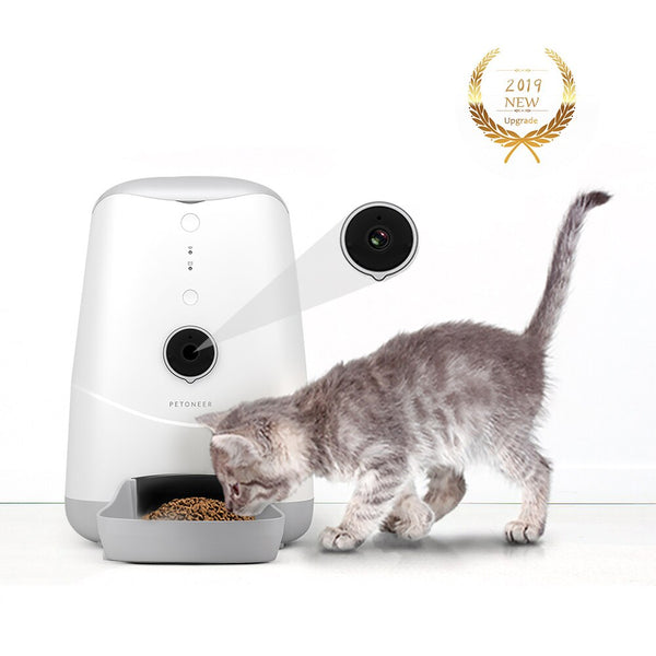 3.7L Automatic Feeders For Cats Automatic Pet Feeder with Camera APP Control Night Vision Audio Video Picture Recording