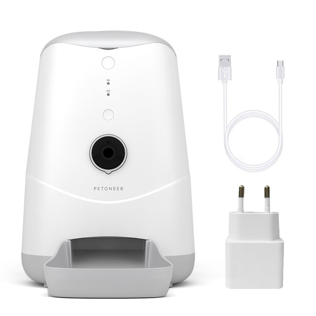 3.7L Automatic Feeders For Cats Automatic Pet Feeder with Camera APP Control Night Vision Audio Video Picture Recording