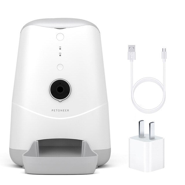 3.7L Automatic Feeders For Cats Automatic Pet Feeder with Camera APP Control Night Vision Audio Video Picture Recording