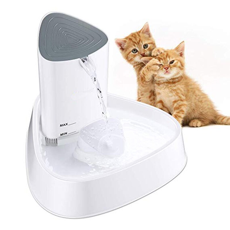 Cat Fountain LED Pet Water Fountain Ultra Quiet Automatic Pet Water Dispenser with Adjustable Water Flow and Activated Carbon Fi