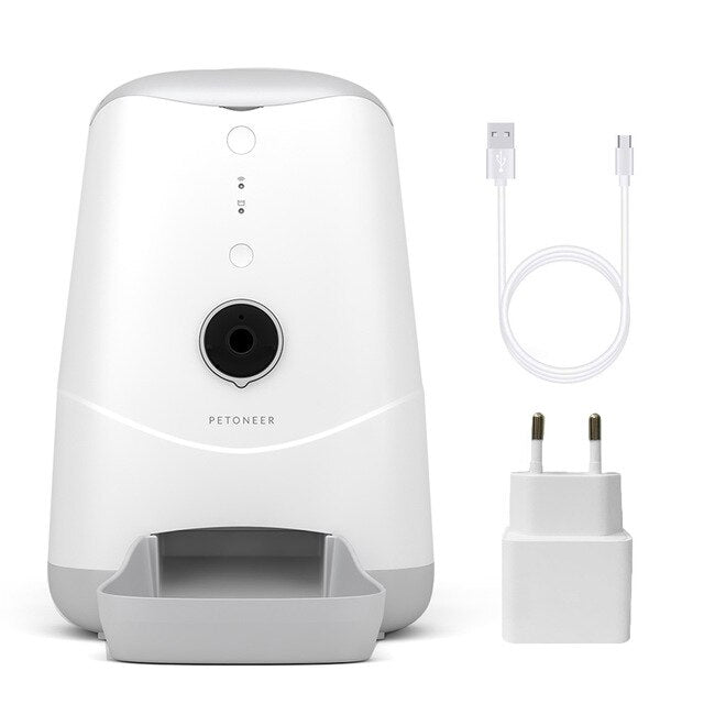 3.7L Automatic Pet Feeder Automatic Feeders For Cats with Camera APP Control Night Vision Audio Video Picture Recording