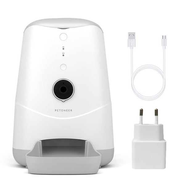 3.7L Automatic Pet Feeder Automatic Feeders For Cats with Camera APP Control Night Vision Audio Video Picture Recording