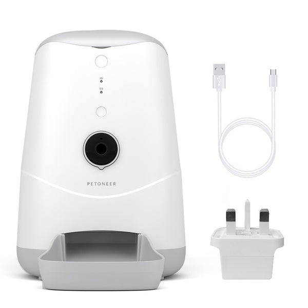 3.7L Automatic Pet Feeder Automatic Feeders For Cats with Camera APP Control Night Vision Audio Video Picture Recording
