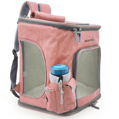 Extra large pet backpack cat dog backpack summer breathable out carrying bag collapsible cat backpack