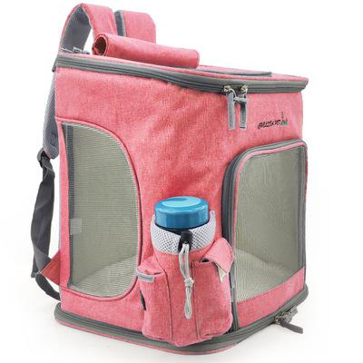 Extra large pet backpack cat dog backpack summer breathable out carrying bag collapsible cat backpack