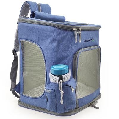 Extra large pet backpack cat dog backpack summer breathable out carrying bag collapsible cat backpack