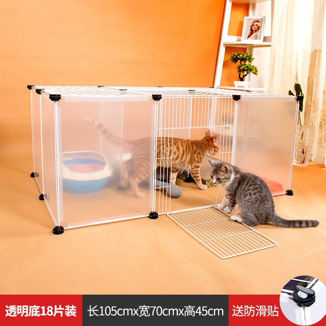 Pet Dog Cat Products Large Villa Double Floor Complex Combination Isolation Fence Cage