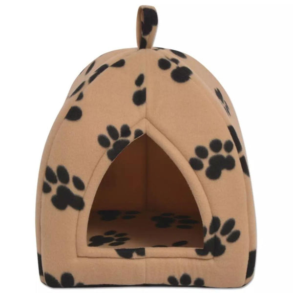 Cat litter Beige and Black Cat House Cat House Wool  Removable Pillow Detachable for Small Animals Easy Clean Hand Washnable