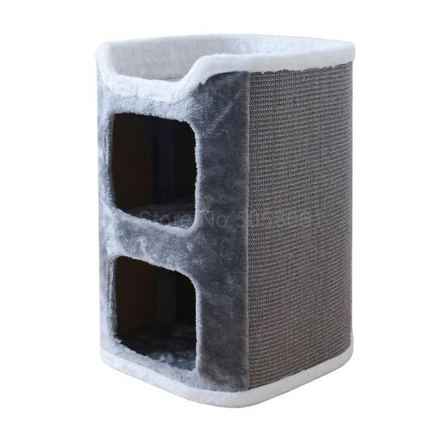Sisal bucket cat climbing pet litter cat tree one sisal cat jumping platform four seasons cat house villa