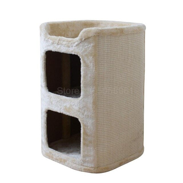 Sisal bucket cat climbing pet litter cat tree one sisal cat jumping platform four seasons cat house villa