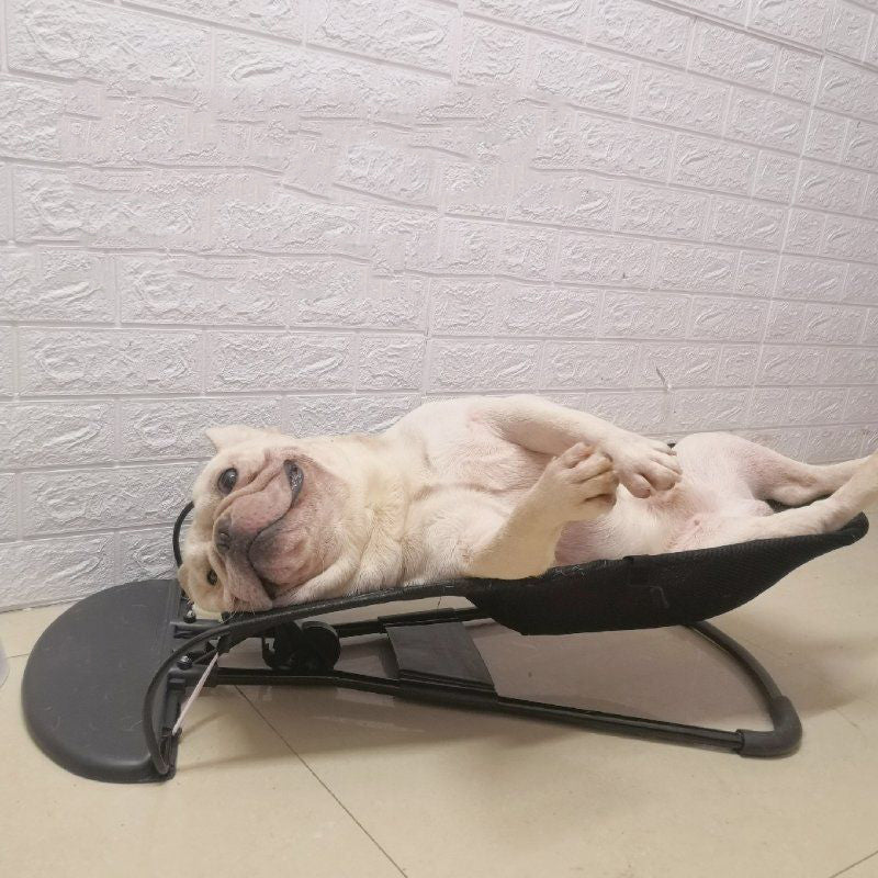 Pet dog and cat rocking chair bucket bed portable hammock ventilated mesh cloth dirty rocking cat sleeping bed cat house cushion