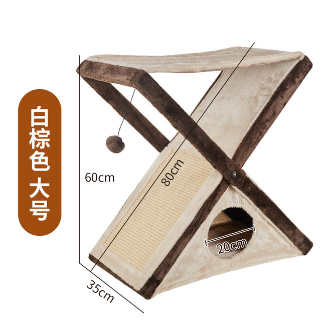 Sword Mackerel Grab Board Cat Climbing Cat Nest Cat Shelf Cat Grab Column Cat Toy Cat Jump Cat House Cat Grinding Claw