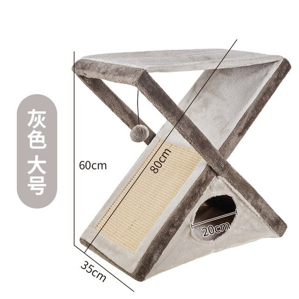 Sword Mackerel Grab Board Cat Climbing Cat Nest Cat Shelf Cat Grab Column Cat Toy Cat Jump Cat House Cat Grinding Claw