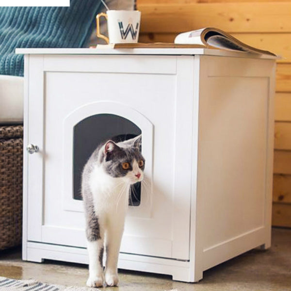 Solid wood single-door kennel cat house four seasons universal pet interior furniture waterproof anti-corrosion