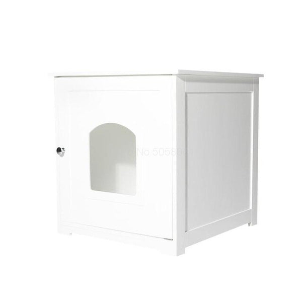 Solid wood single-door kennel cat house four seasons universal pet interior furniture waterproof anti-corrosion