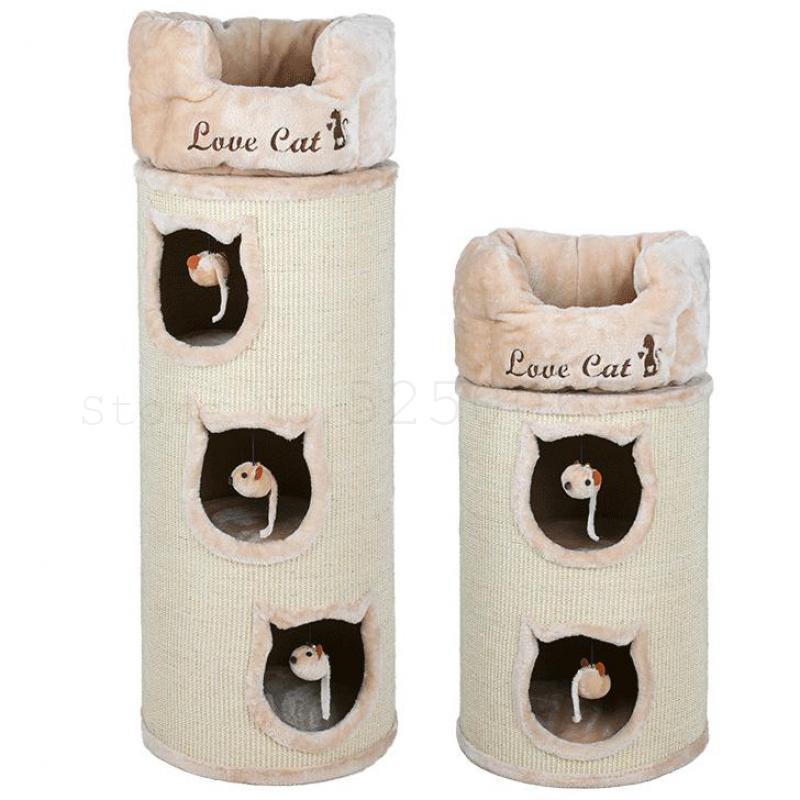 Cat Cat Climbing Shelf Cat Nest Cat Tree Solid Sisal Barrel Mailbox Cat Nest Cat House Cat Supplies Package