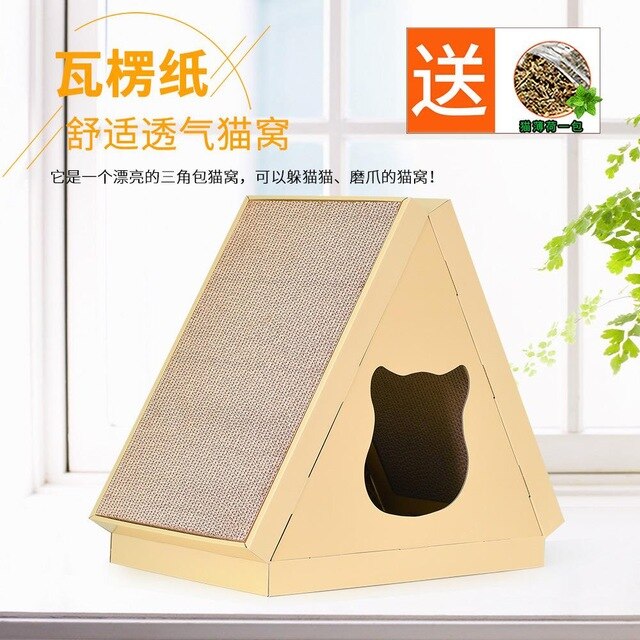 New pet toy cat house cat scratch board cat pet claws toy cat litter