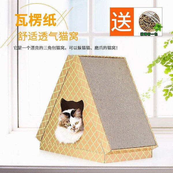 New pet toy cat house cat scratch board cat pet claws toy cat litter