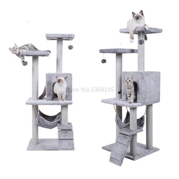 Cat Climbing Frame Through Skylight Column Cat House Large Cat Tree Wall-style Self-made Diy Material Cat Toys for All Seasons