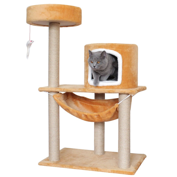 Cat Climbing Frame Cat Shelf Cat Litter Summer Four Seasons Universal Cat Tree One Cat House Small with Nest Grab Column