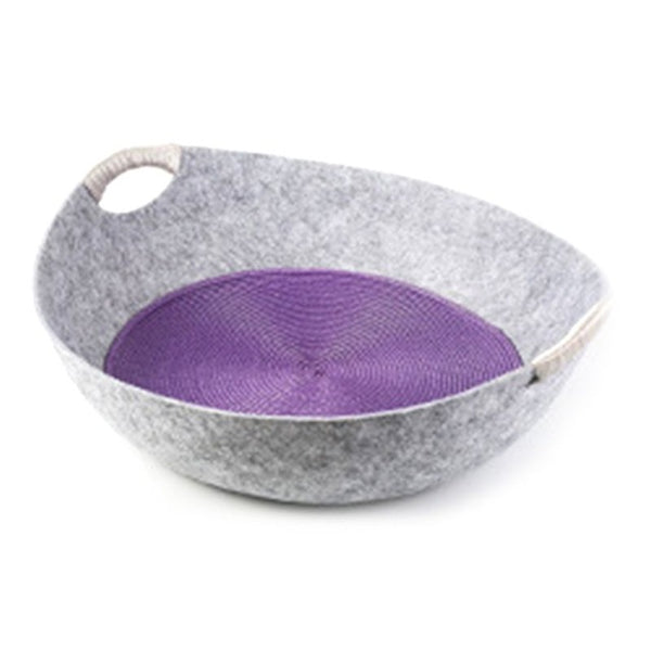 Cat Beds House with Cool Mat Felt Cloth Dog Sleeping Basket Comfortable Breathable Funny Kitten Puppy Cave X4YE